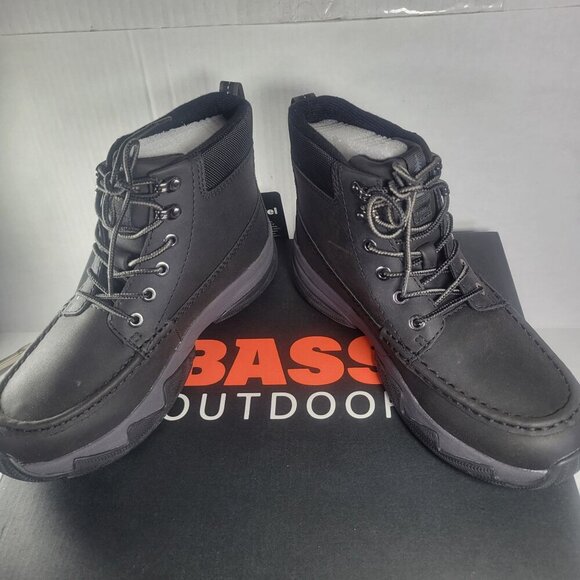 Bass Outdoor Women Black Leather Lace-Up Hiking Boots Size 8.5 - Picture 7 of 7